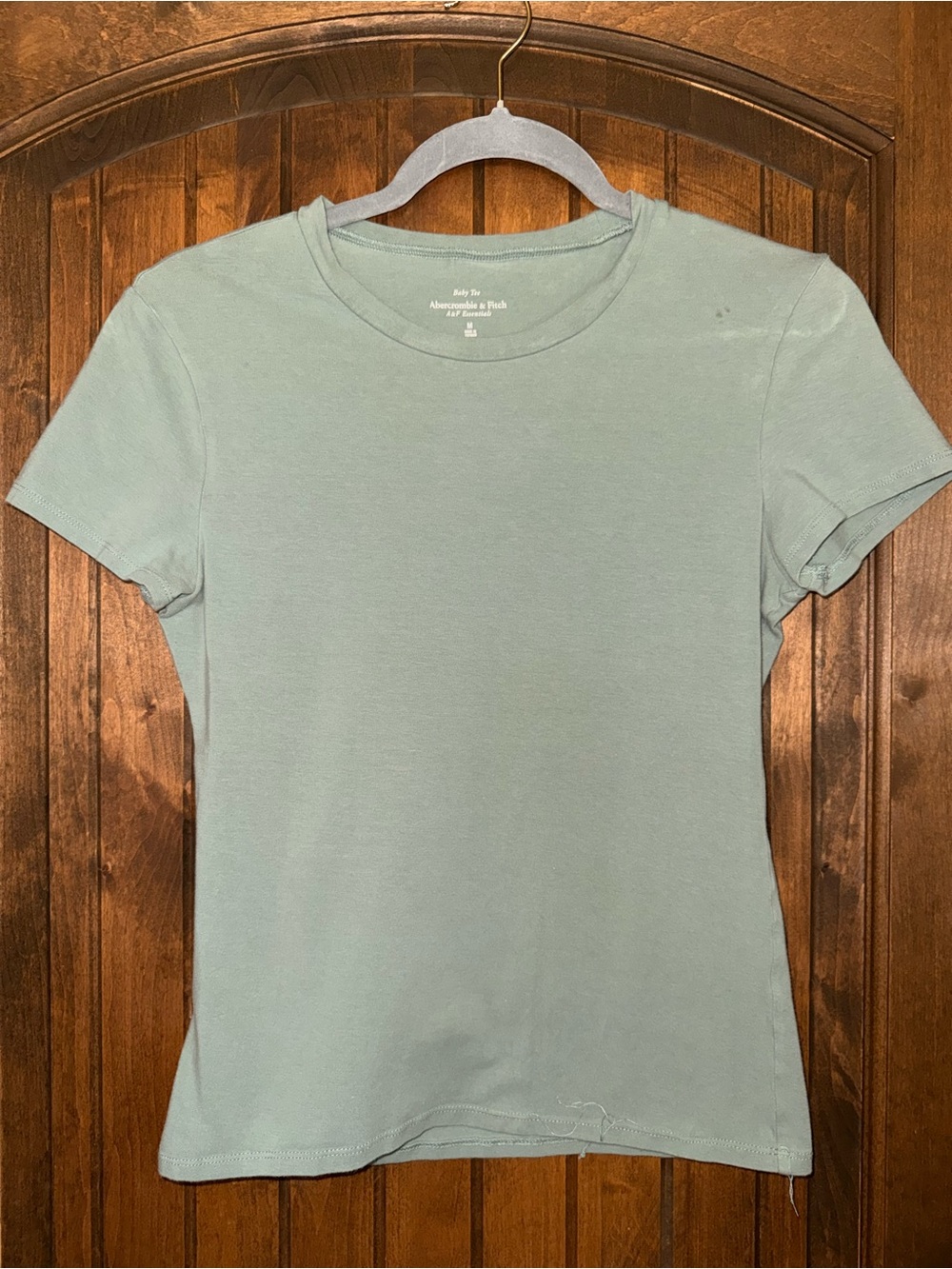 Abercrombie & Fitch Light Sage Short Sleeve Crew Tee